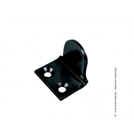 Butée persiennes à visser haut acier noir Pré-Peint