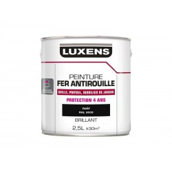 Peinture Fer Extérieur Luxens Noir Glossy 2.5 L