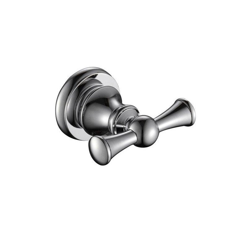 Patère 2 têtes chrome Dublin -  - meilleure qualité