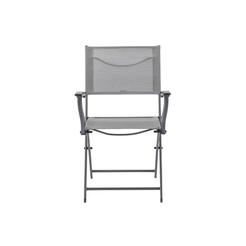 Fauteuil de jardin NATERIAL Emys en acier taupe
