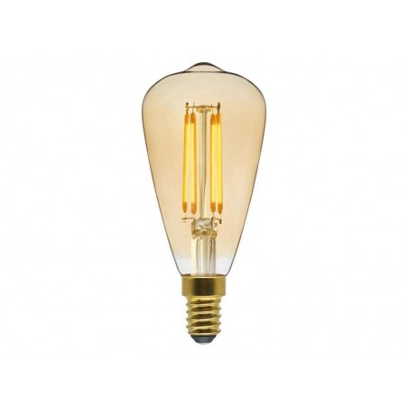 Ampoule décorative led à filament ambréedison E14 40 W LEXMAN