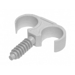 Lot de 10 colliers doubles à compression Pvc Hta D.16 pour tube en per