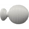 Embout Strié Inspire Blanc Satiné Diam.28 Mm