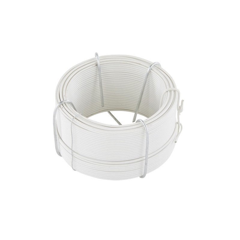Fil mÃ©tal plastique blanc diam. 1.4 mm L 30 m STANDERS