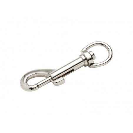 Mousqueton Zamak nickelé Standers L.75 X L.20 X Ep.15 Mm