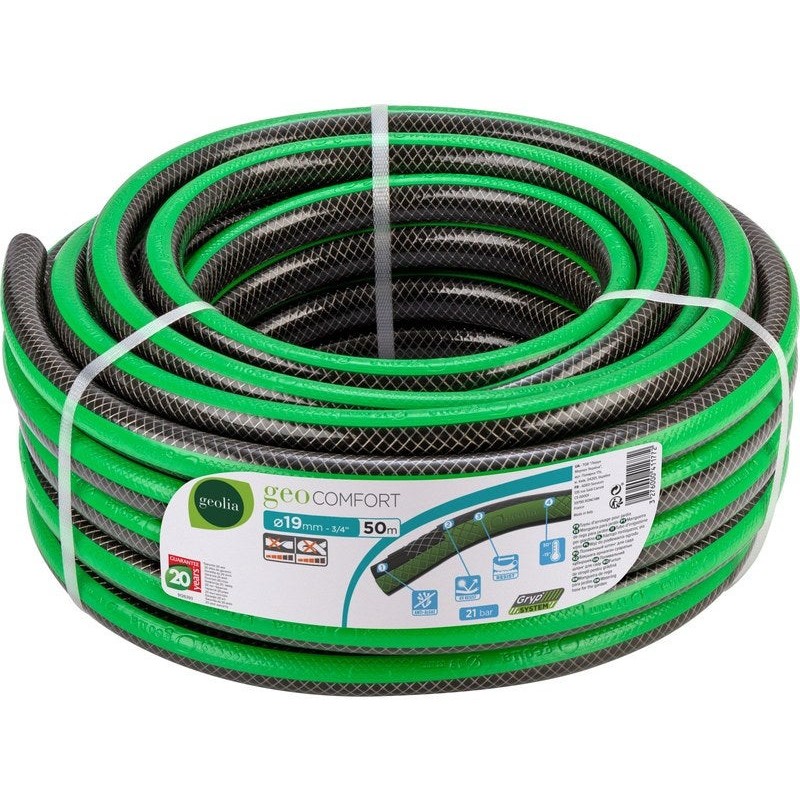 Tuyau d'arrosage Geolia Geocomfort L.50 M Diam.18.5 Mm -  - meilleure qualité