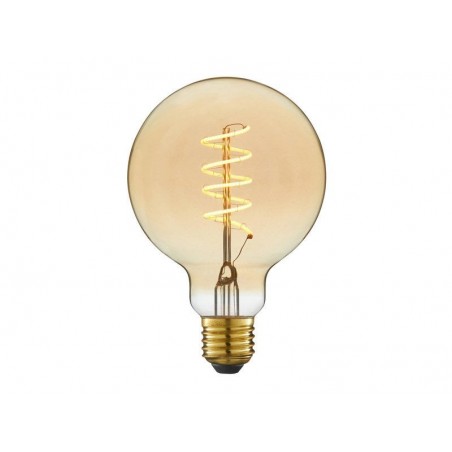 Ampoule décorative led à filament ambré globe 95 mm E27 35 W LEXMAN