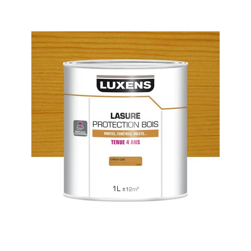 Lasure LUXENS4 ans chêne clair satiné 1 l