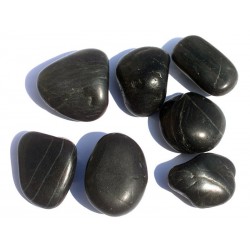 Galets pierre naturelle noir ZEN 50/70Mm
