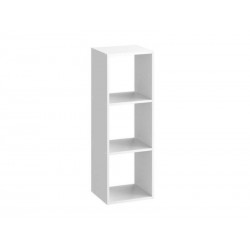 Etagère Cube Décoratif 3 cases blanc H.104.9 X L.36 X P.31 Cm