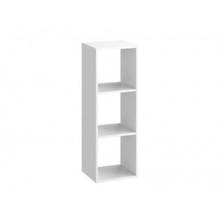 Etagère Cube Décoratif 3 cases blanc H.104.9 X L.36 X P.31 Cm