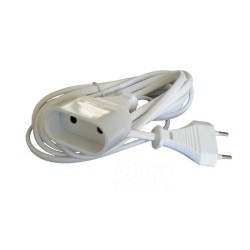 Rallonge électrique ménager L. 3 M Ho3Vvf 2X0.75