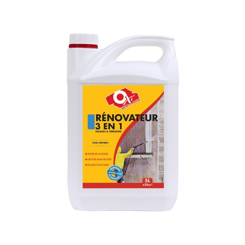 Décrassant Et Rénovateur Façade 3 En 1 Oxytol 5 L