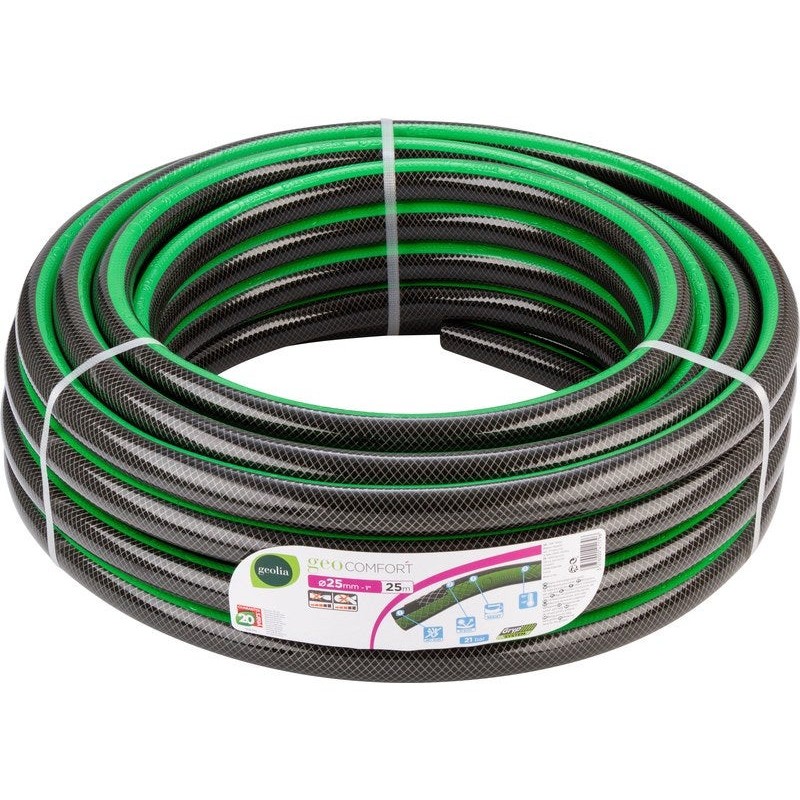 Tuyau d'arrosage Geolia Geocomfort L.25 M Diam.24.3 Mm -  - meilleure qualité
