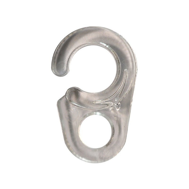 Agrafes de tringle à rideau design 20 mm plastique transparent