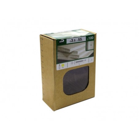 Lot de 100 vis acier trompette PhillipsX L.55 Mm