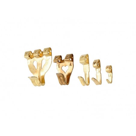 Lot de 10 Crochets Et Aiguilles Pour Tableau Léger Ou Lourd Le Crochet Francais