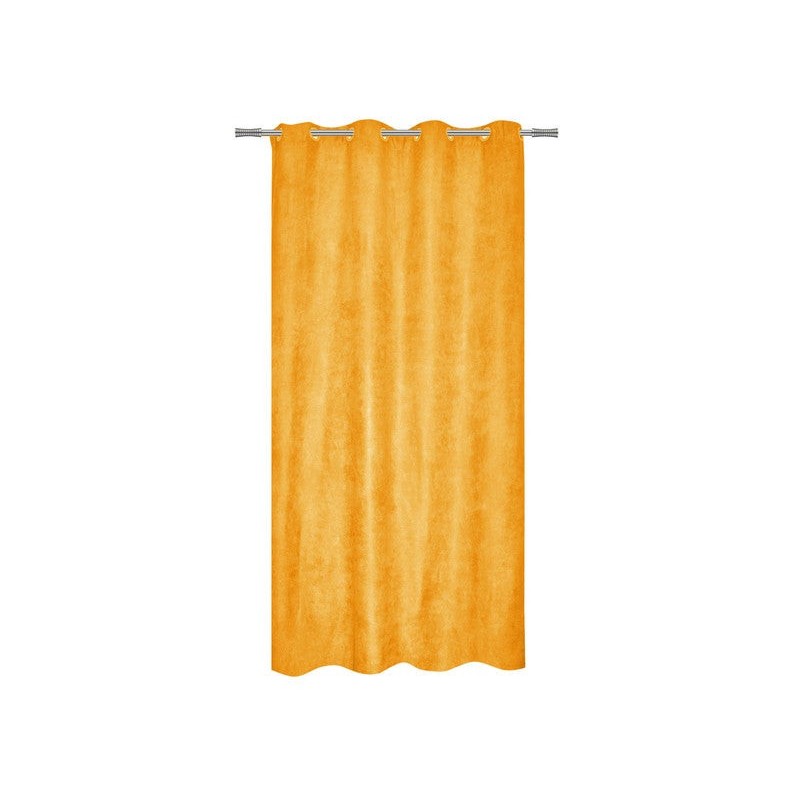 Rideau tamisant Newmanchester suédine jaune l.140 x H.280 cm -  - meilleure qualité