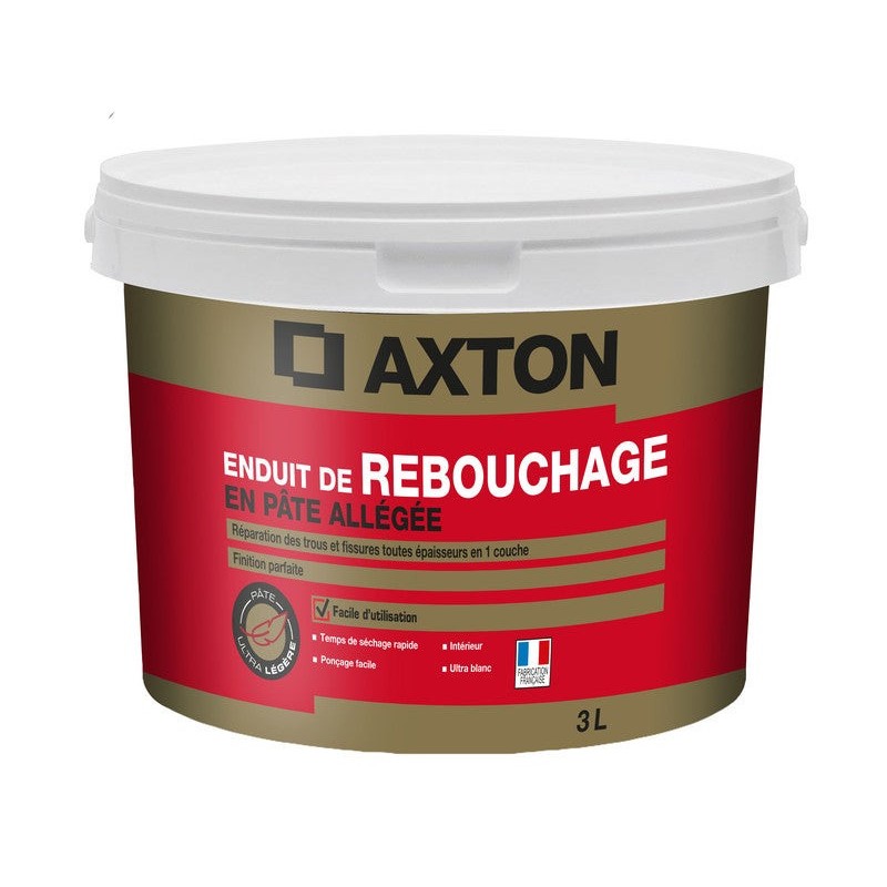 Enduit de rebouchage 3 L en pâte pour plaque de plâtre