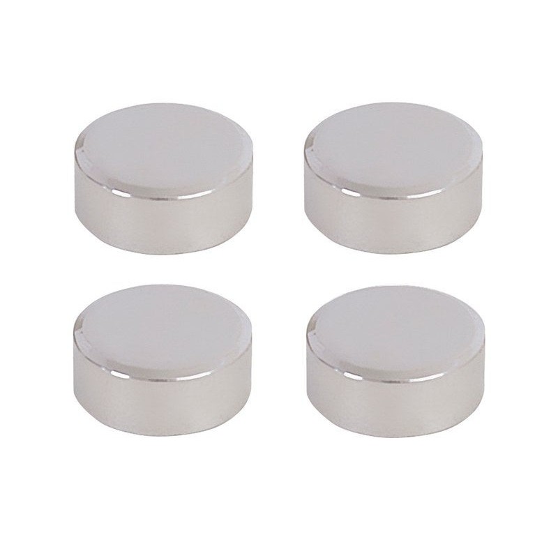 Jeu de 4 fixations miroirs rondes chromées -  - meilleure qualité