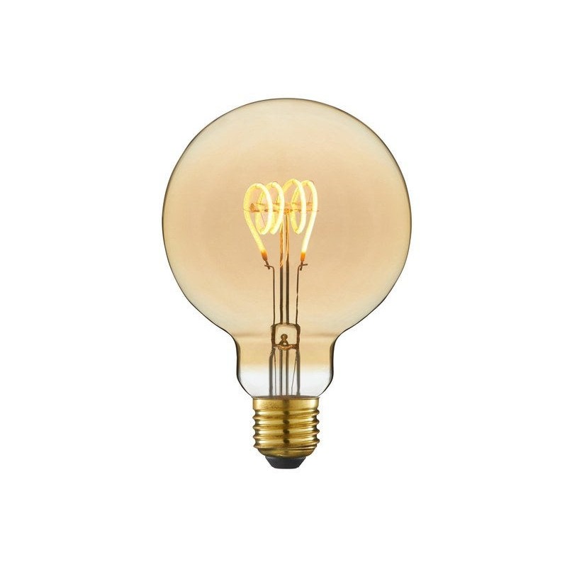 Ampoule décorative led à filament ambréglobe 95 mm E27 35 W