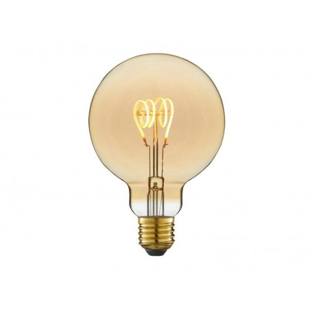 Ampoule décorative led à filament ambréglobe 95 mm E27 35 W