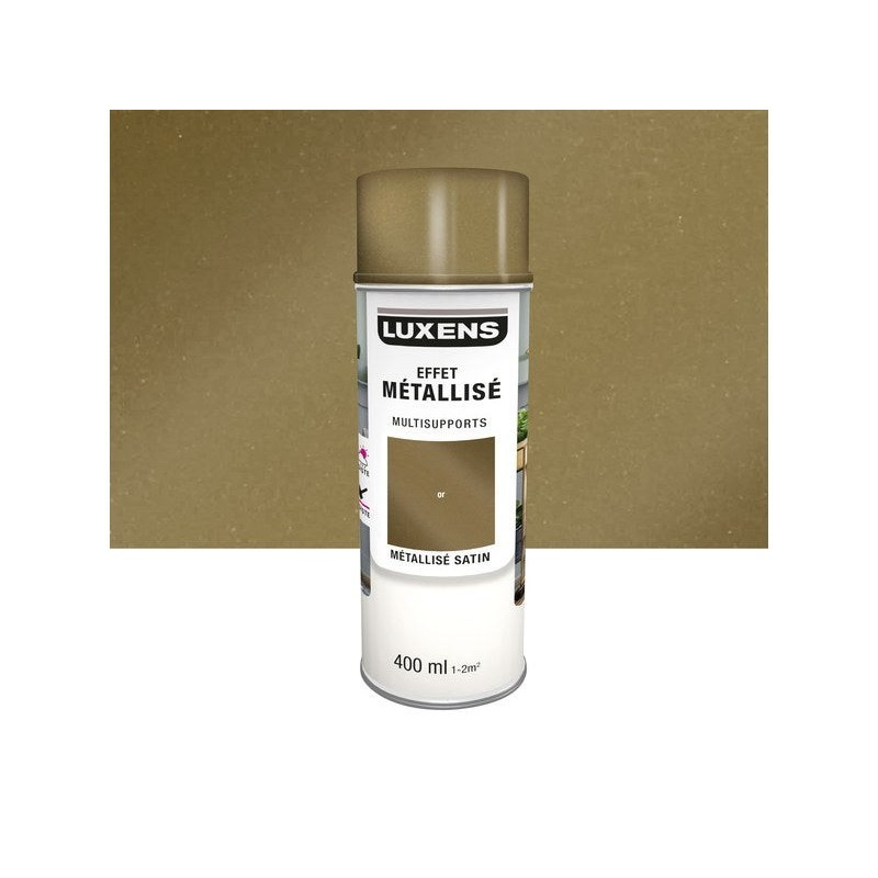 Peinture aérosol Multisupports LUXENS or métallisé 400 ml -  - meilleure qualité