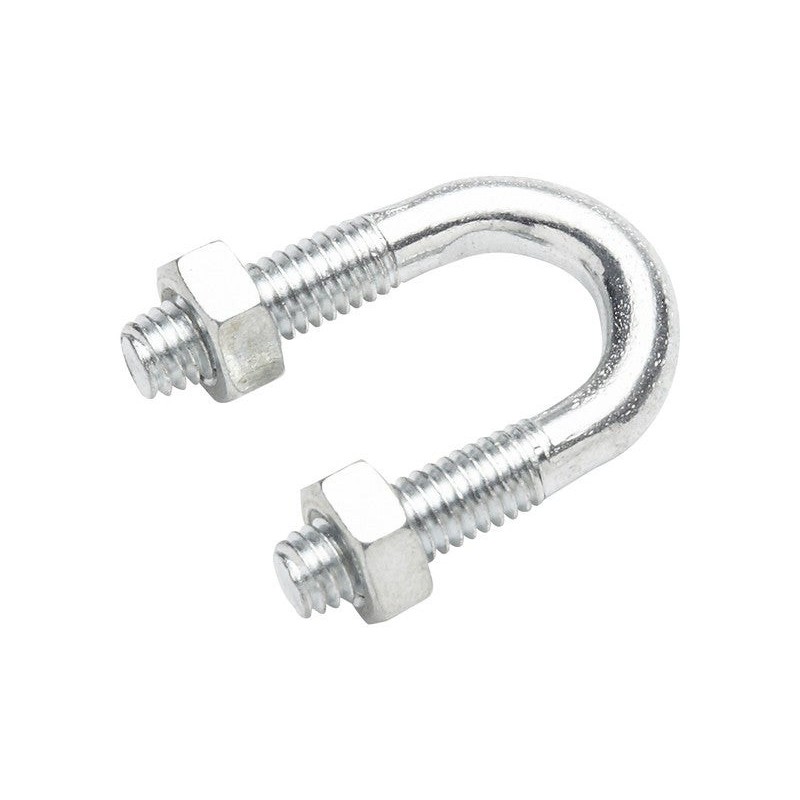 Lot de 4 Brides Rondes Acier Standers L.13 X Ep.6 Mm