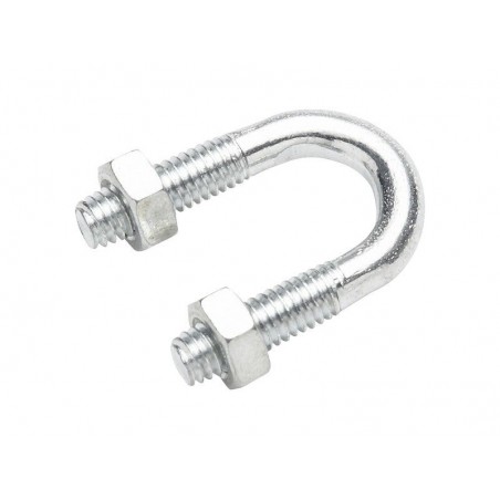 Lot de 4 Brides Rondes Acier Standers L.13 X Ep.6 Mm