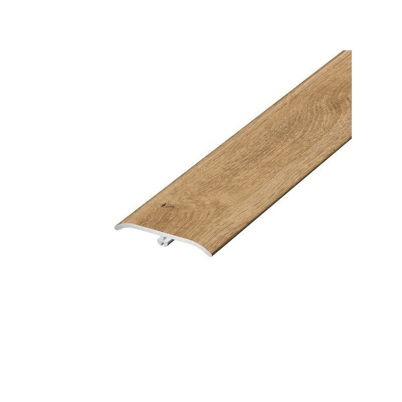 Barre de seuil à fixer avec cheville invisible à coller effet bois830x37mm