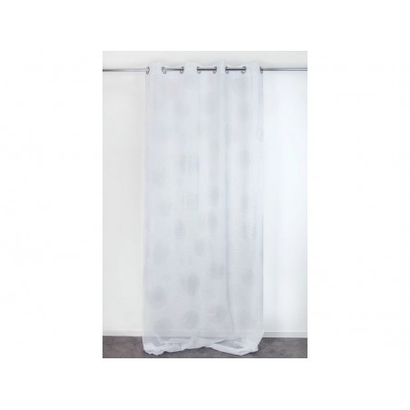 Voilage transparent blanc L. 140 x H. 240 cm -  - meilleure qualité