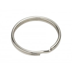 Lot de 3 anneaux brisés acier nickelé L.34.4 X L.34.4 X Ep.2.2 Mm