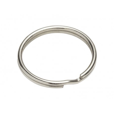 Lot de 3 anneaux brisés acier nickelé L.34.4 X L.34.4 X Ep.2.2 Mm