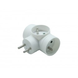 Triplite murale 3 prises 16A blanc