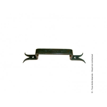 Poignée à queue de carpe extérieur 115 intérieur 85 Mm Acier Noir Pré-Peint