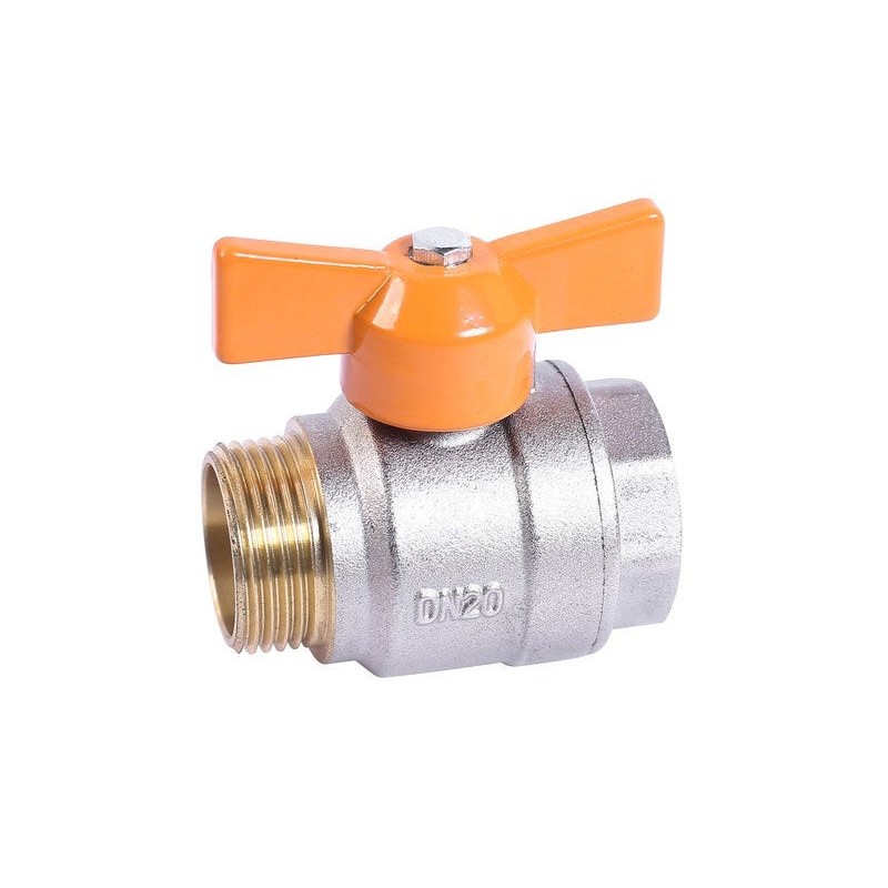 Vanne intégrale manuel papillon 1-4 de tour male - femelle 20 x 27 mm 20 x 27 mm