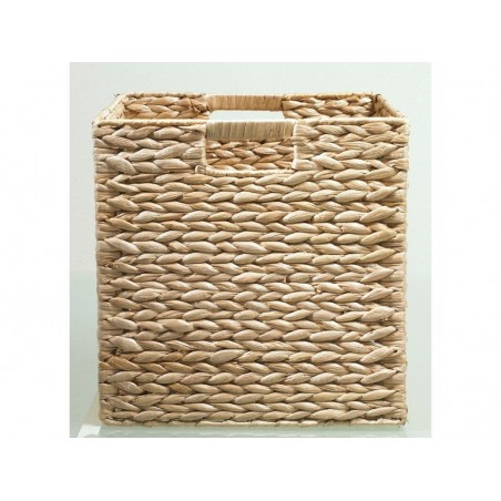 Panier de rangement en osier beige taille L H.31xL.31xP.31cm