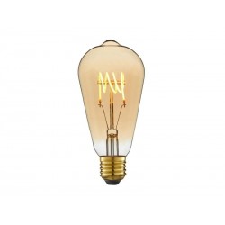 Ampoule décorative led à filament ambré edison E27 35 W LEXMAN