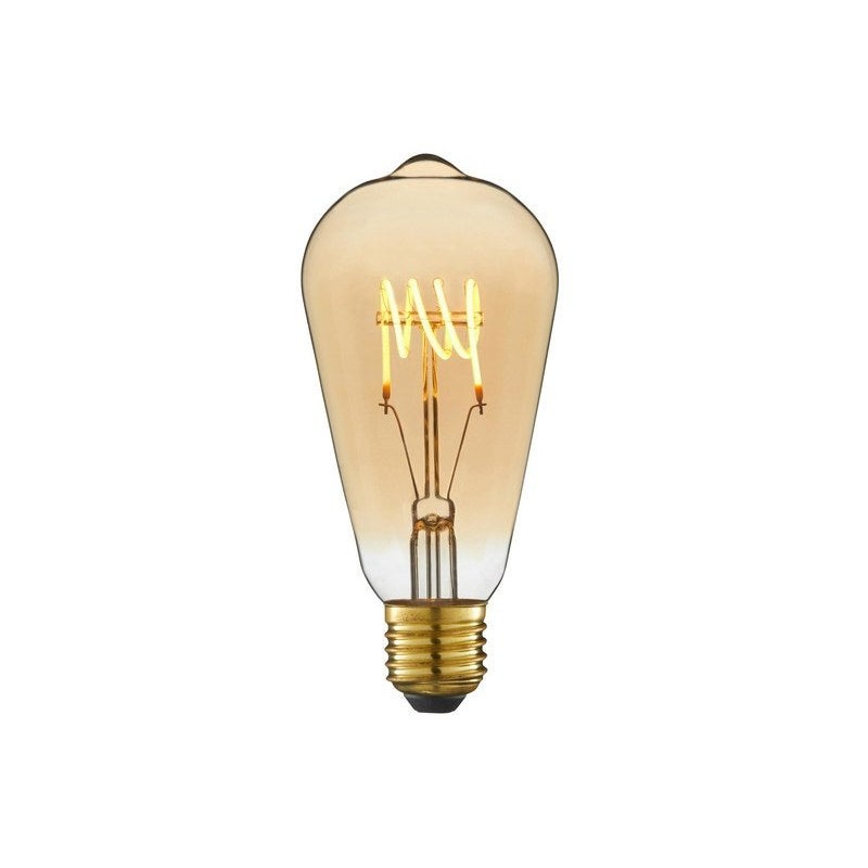 Ampoule décorative led à filament ambré edison E27 35 W LEXMAN