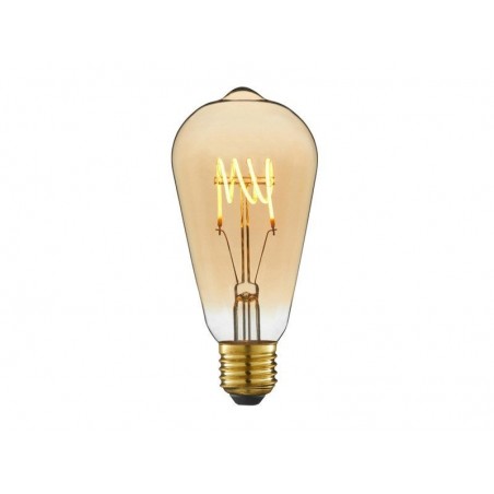 Ampoule décorative led à filament ambré edison E27 35 W LEXMAN