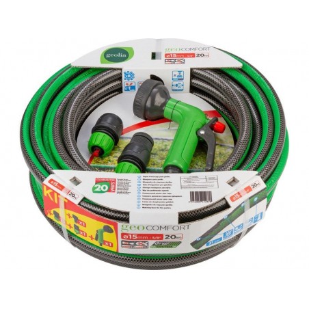 Tuyau d'arrosage équipé  L.20 m diam. 15 mm -  - meilleure qualité