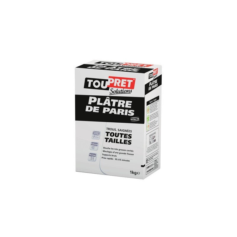 Plâtre 1 Kg en poudre pour mur et plafond intérieur