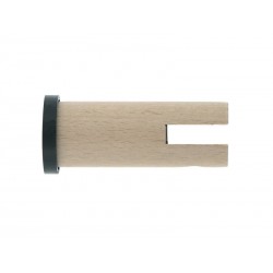 Lot de 2 embouts atelier chêne clair mat Diam.28 mm