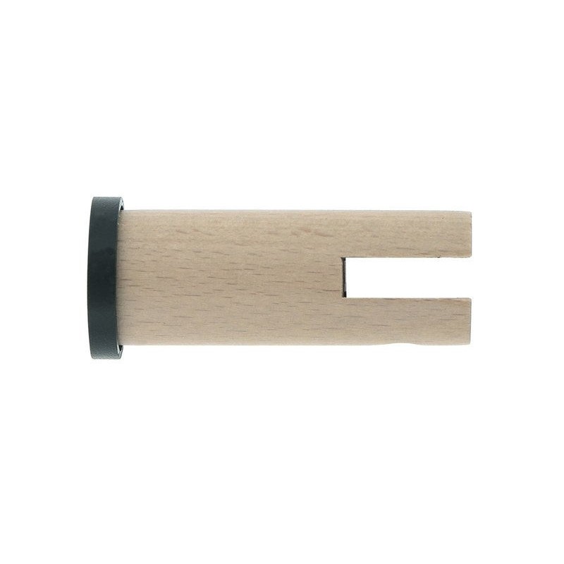 Lot de 2 embouts atelier chêne clair mat Diam.28 mm