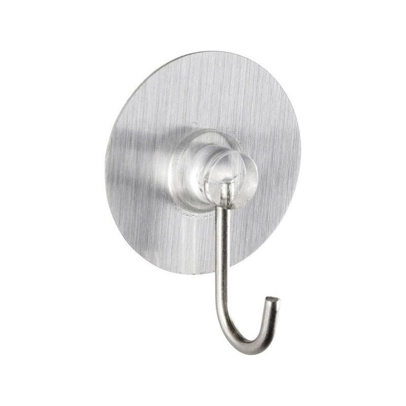 Lot de 4 petits crochets 1 tête chromé Static-loc -  - meilleure qualité