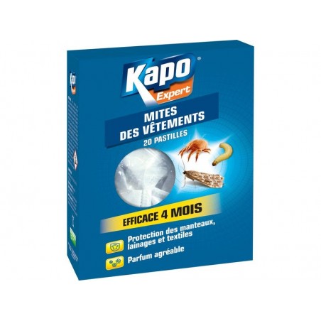 Boîte Insecticide Pour Mites Et Larves Kapo 20 Pastilles