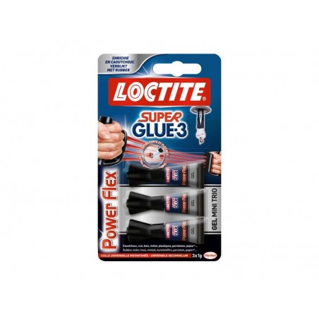 Colle Glue Gel Super Glue 3 Power Flex Loctite