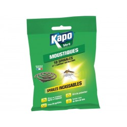 Spirale Antimoustiques Kapo 10 Spirales De 6 Gr