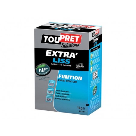Enduit De Lissage Toupret Extra Liss 1 Kg En Poudre Pour Mur - Plafond Intérieu
