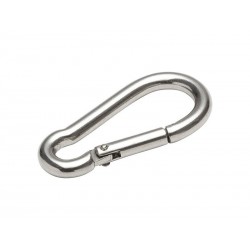 Mousqueton en inoxL.60 X L.6 Mm